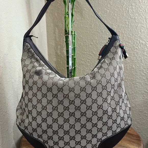 GUCCI CANVAS MONOGRAM HOBO - Picture 2 of 16